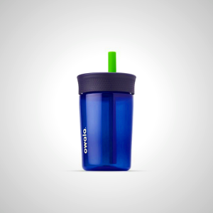 Blue Owala 15oz Stainless Steel Tumbler - Spill-Resistant BPA-Free Water Bottle for Kids & Adults