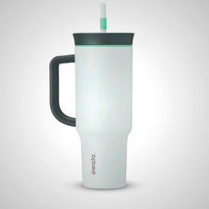 White Owala 40oz Insulated Tumbler - Large Capacity Water Bottle for All-Day Hydration
