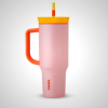 Owala 40oz Pink Tumbler - Stay Hydrated with 2-in-1 Lid