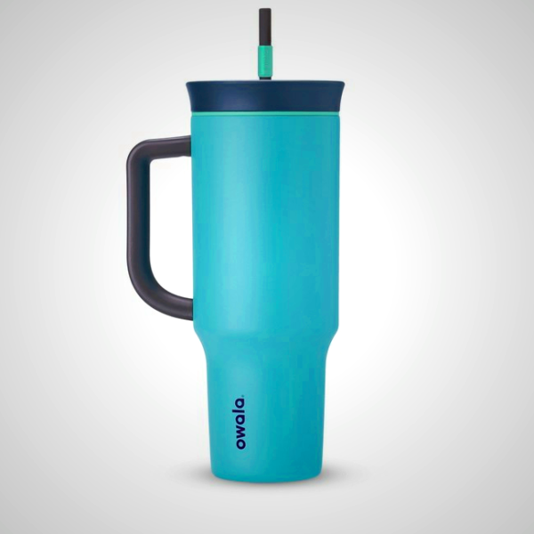 Owala 40oz Blue Tumbler - Insulated Drinkware with 2-in-1 Lid