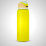 Yellow Owala 40oz FreeSip - Leak-Proof Insulated Water Bottle with Built-In Straw for All-Day Hydration