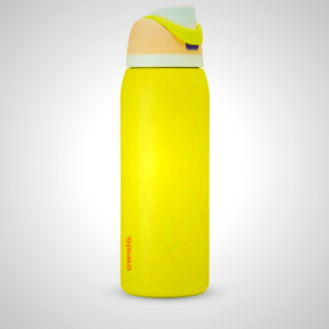 Yellow Owala 40oz FreeSip - Leak-Proof Insulated Water Bottle with Built-In Straw for All-Day Hydration