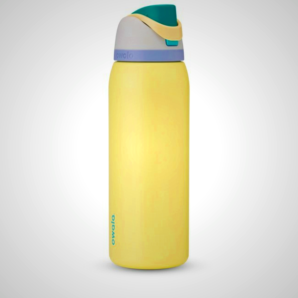 Owala 40oz FreeSip Water Bottle - Vibrant Yellow | Leak-Proof & Triple Insulated