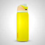 Yellow Owala 32oz FreeSip - Leak-Proof Insulated Water Bottle with Built-In Straw for Easy Hydration