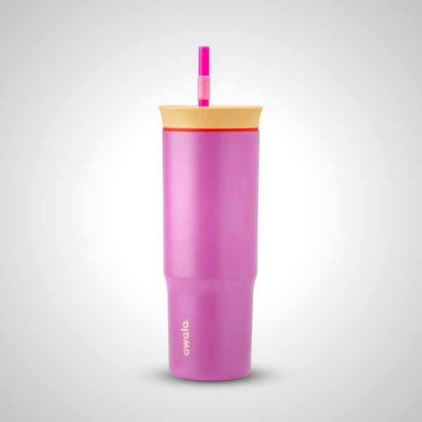 Owala 24oz Purple Tumbler - Hot & Cold Insulated Cup with Removable Straw