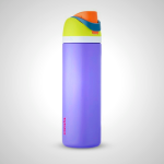 Purple Owala 24oz FreeSip Insulated Water Bottle - Leak-Proof with Built-In Straw