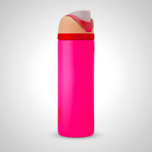 Pink Owala 24oz FreeSip Insulated Water Bottle - Leak-Proof with Built-In Straw for Gym & Travel