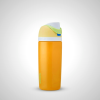 Yellow Owala 16oz FreeSip - Leak-Proof Insulated Kids Water Bottle with Built-In Straw for Ages 3+