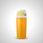 Yellow Owala 16oz FreeSip - Leak-Proof Insulated Kids Water Bottle with Built-In Straw for Ages 3+